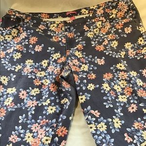 Women Within Floral Denim Capris